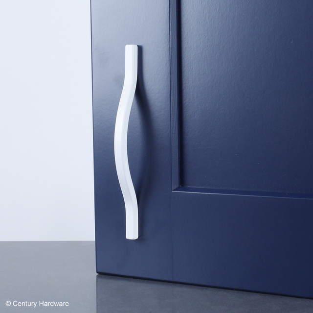 BAE Aluminum Pull, Matte White, 5 1/16 INCHES (128MM) CC - thumbnail 2