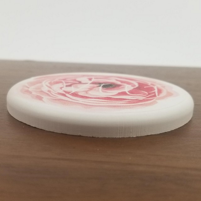 Absorbent Coasters For Drinks, Square, Flower Pattern - thumbnail 3