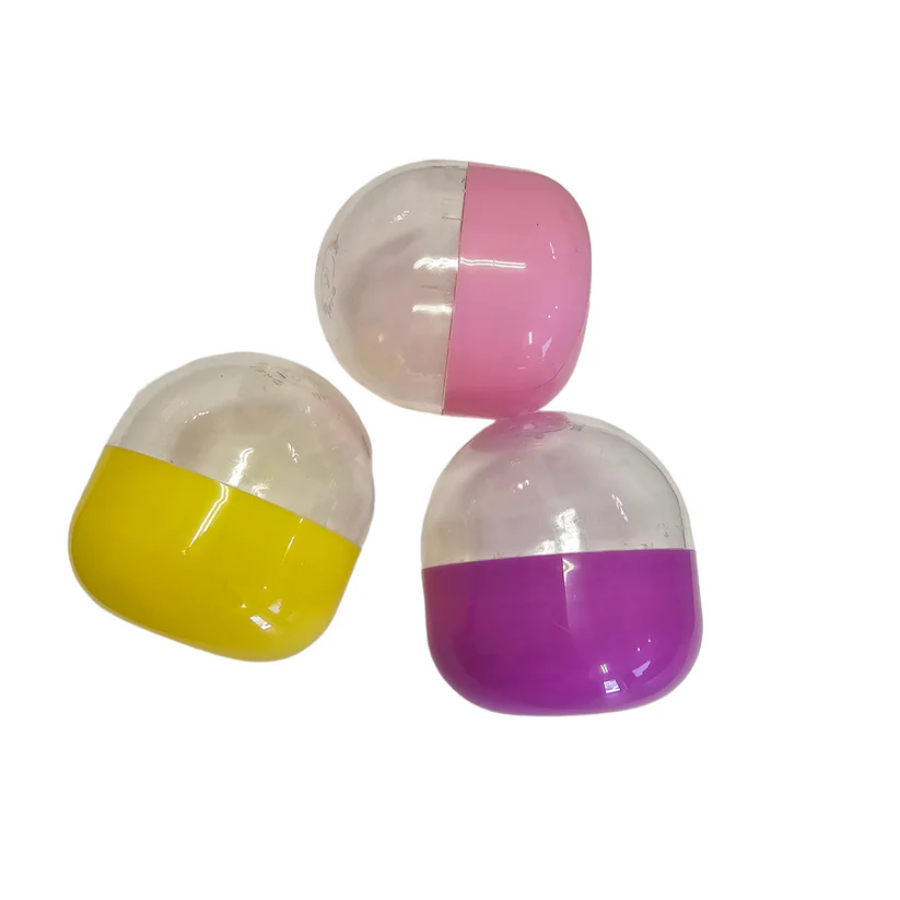 250 PCS 2” Empty Capsule Balls – Assorted Translucent Vending Machine Capsules for Kids Rewards, Party Favors, DIY Crafts & Surprise Fillers
